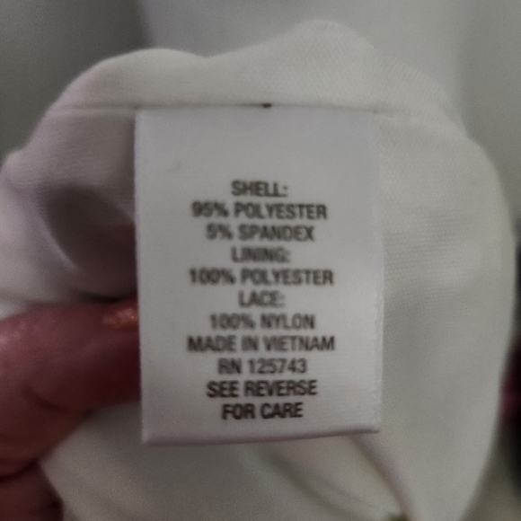 New Dressbarn Sleeveless Summer Dress Size 8 Mid-length White & Black - Picture 9 of 10